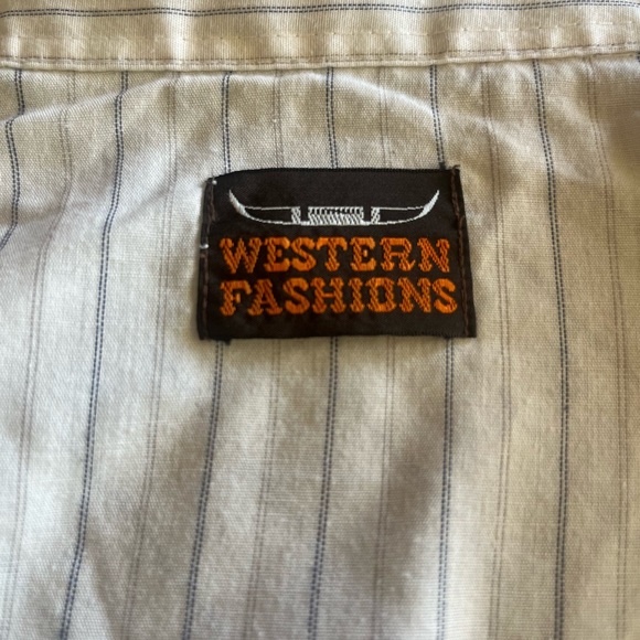 Vintage 70s Western Long Sleeve Button Down by Western Fashions - Picture 5 of 5